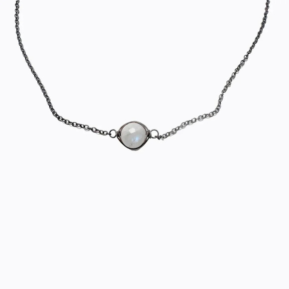 Set of 2 Necklaces | White Bead | Red & Brown Beaded | Handmade Beaded Jewelry - Picture 3 of 6